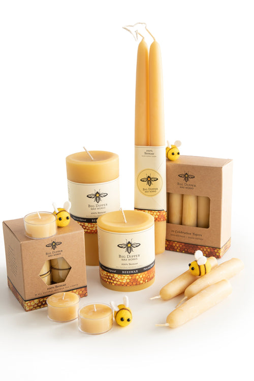 100% Pure Organic Beeswax Candles