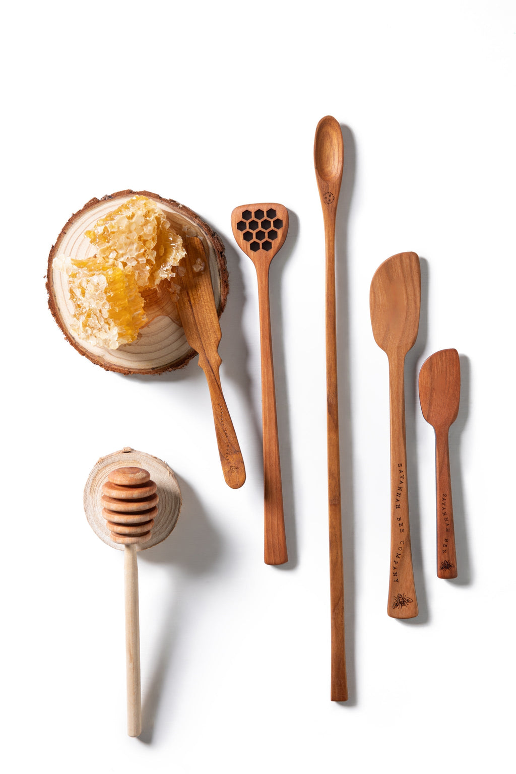 Teak Honey Drizzler